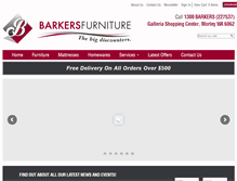 Tablet Screenshot of barkersfurniture.com.au